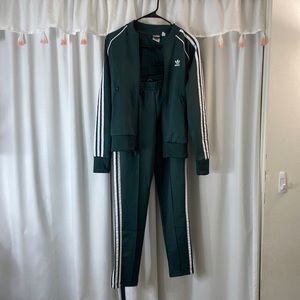 NWOT Green Adidas Track Suit